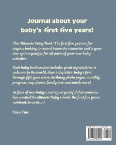 Baby's Book The First Five Years: Memory Keeper - First Time Parent - As You Grow - Baby Shower Gift