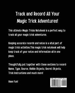 Circus Magic Tricks Notebook: For Kids Ideas Journal With Cards To Do At Home