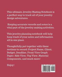 Jewelry Making Log Book: DIY Project Planner - Organizer - Crafts Hobbies - Home Made