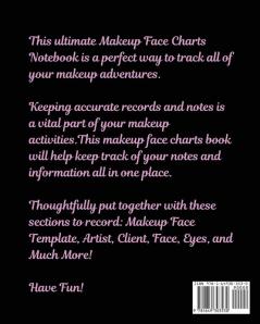 Makeup Artist Face Charts: Practice Shape Designs Beauty Grooming Style For Women