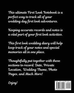 Our First Look Journal: Wedding Day - Bride and Groom - Love Notes