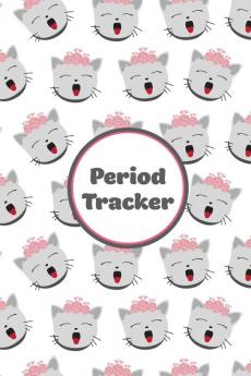 Period Tracker: Track & Log Monthly Symptoms Moods & PMS Monitor Menstrual Cycle Diary Record Month Flow Journal Periods Book Girls Women