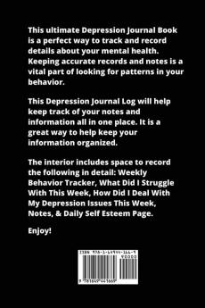 Self Love Is The Key To Unlocking Your Greatness Depression Journal: Every Day Prompts For Writing Mental Health Bipolar Anxiety & Panic Mood ... Thoughts Life Book Gift Notebook Diary