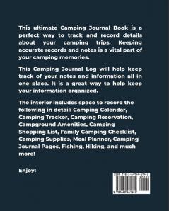 Camping Journal And So The Adventure Begins: Record & Log Family Camping Trip Pages Favorite Campground & Campsite Travel Memories Camping Trips ... Guided Diary With Prompts Logbook Notebook