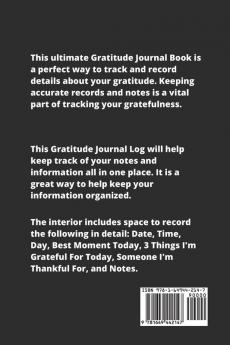 Gratitude Journal: Guided Daily Writing Prompts Life Reflection Write Positive Things You're Grateful & Thankful For Every Day Thoughts Happiness Diary