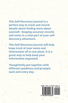 Self Discovery Journal: Daily Writing Prompts & Life Questions Goals Gift Book Notebook