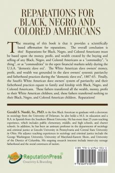 Reparations for Black Negro and Colored Americans: The Scientific Basis