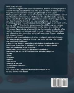The Complete Keto Dessert Cookbook 2020: 500 Keto Dessert Recipes to Shed Weight Lower Cholesterol & Boost Energy ( Sugar-free Ketogenic Bombs Cakes & Sweets )