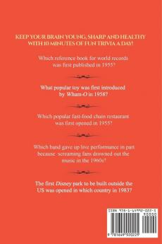 Trivia for Seniors: Keep Your Brain Young with 365 Exciting and Challenging Questions of Events from the 50s 60s 70s and 80s!