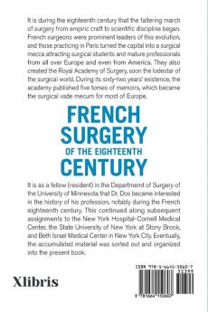 French Surgery of the Eighteenth Century