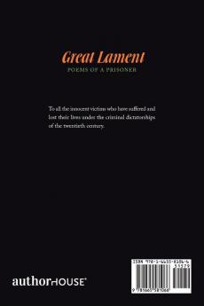 Great Lament: Poems of a Prisoner