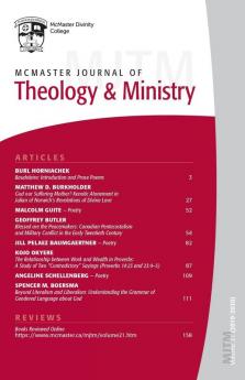 McMaster Journal of Theology and Ministry: Volume 21 2019-2020