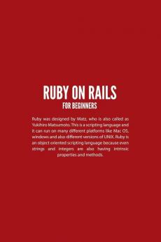 Ruby on Rails For Beginners