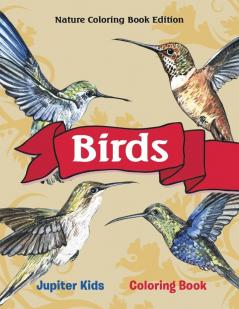 Birds Coloring Book: Nature Coloring Book Edition