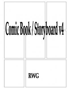 Comic Book / Storyboard v4: 50 Pages 8.5 X 11