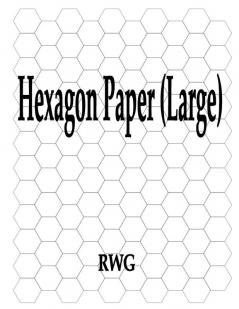 Hexagon Paper (Large): 100 Pages 8.5 X 11