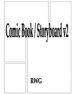 Comic Book / Storyboard v2: 50 Pages 8.5 X 11