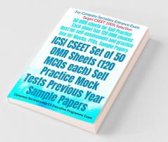 Icsi Cseet Set Of 50 Omr Sheets (120 Mcqs Each) Self Practice Mock Tests Previous Year Sample Papers: Company Secretaryship Cs Executive Programme Exam