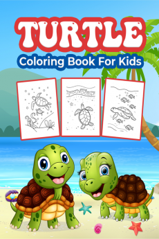 Turtle Coloring Book for Kids : Great Turtles Activity Book for Boys Girls and Kids. Perfect Turtle Gifts for Children and Toddlers