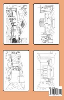 Interior Design Coloring Book Adult Coloring Book With Creative Home Designs Beautiful Room Ideas For Stress Relief And Relaxation