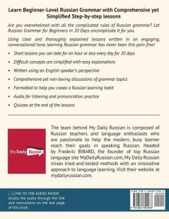Russian Grammar for Beginners Textbook + Workbook Included
