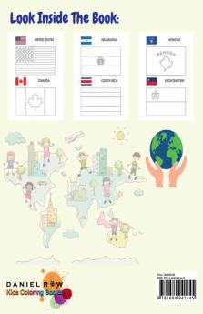 World Flags Coloring Book : A Fun Kids Geography Activity And Learning Book Nice Gift For Childrens and Toddlers