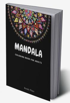 Mandala coloring book for adults : Simple mandalas design | Mindful meditation | Stress and Anxiety relieving