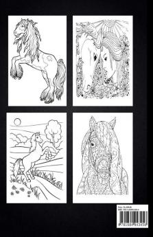 Beautiful Horses Coloring Book : An Adult And Kids Coloring Book Of Horses Coloring Horses For Stress Relieving And Relaxation