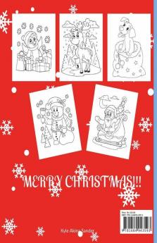 Christmas Coloring Book : Giant Christmas Coloring Book For Kids Ages 4-8 | Fun Designs To Colort Including Santa Christmas Trees Reindeer Rudolf Snowman Ornaments - Great Gift For Christmas