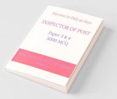 Inspector Of Post Exam-Paper 3 & 4: Sample Question Papers-20