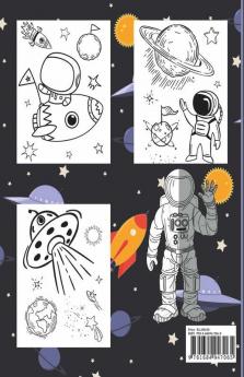 Space Coloring Book For Kids : Planets Astronauts Space Ships Rockets And Much More Designs For Boys Girls Toddlers Kindergarten Preschoolers