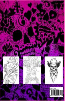 Tattoo Coloring Book For Adults : Relaxation With Beautiful Modern Tattoo Designs Such As Sugar Skulls Guns Roses And More!