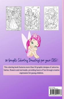 Girls Coloring Age 4-8 years : Amazing Coloring Pages for Girls Age 2-4 4-6 6-8 with Cute Designs like Mermaids Unicorns Flowers Fairies and More | Relaxing Coloring Book for Kids with Playful G...