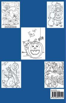 Halloween Coloring Book For Kids : With 48 Spooky Cute Illustrations and Color By Numbers for Toddlers Trick or Treat.