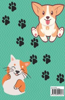 Puppies And Kittens Coloring Book: Cute Cat And Dogs Coloring Pages For Kids