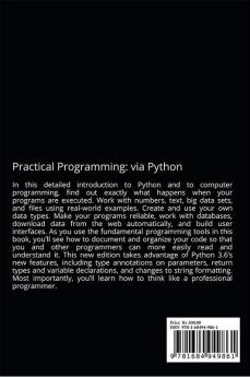 Practical Programming: via Python