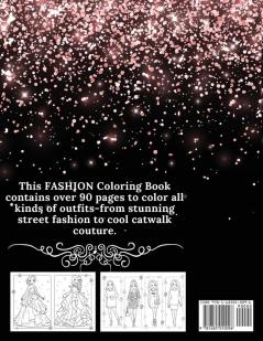 Fashion Coloring Book for Girls Ages 8-12