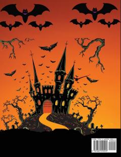 Halloween Livre d'activites pour enfants 4-8 ans: Un cahier d'exercices effrayant effrayant et amusant: pratique des ciseaux point à point trouver ... de l'écriture manuscrite et d'autres jeux.