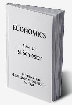 Economics : B.Com. LL.B (Ist Sem.)