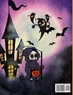 Happy Halloween Coloring Book Ages 4-10: 50 Amazing Happy Halloween Coloring Book for Kids Who Love Halloween Toddlers Preschoolers and Elementary School