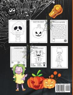 Sweet Halloween Activity and Coloring Book for Boys and Girls: Over 45 Activity Pages Dot-to-Dot Coloring by Numbers Puzzles and More!