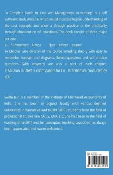 A Complete Guide To Andquot;Cost Andamp; Management Accountingandquot;