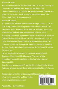 Bail Matters' Supreme Court’s Latest Leading Case Laws Case Notes- Facts- Findings Of Apex Court Judges And Citations