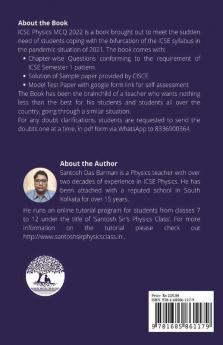 Icse Physics Mcq 2022: Semester 1