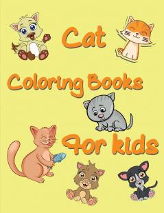 Cat Coloring Books for Kids : Cute Cats and Kittens Coloring Activity Book