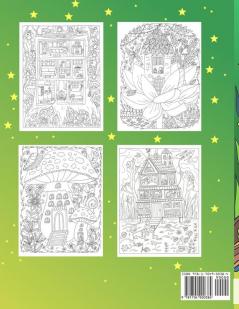 Fairy houses and fairy doors coloring book