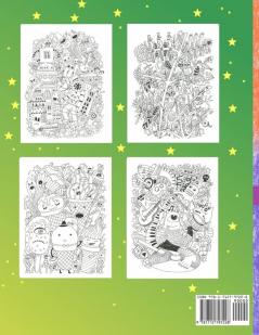 Doodle monsters coloring book Paperback