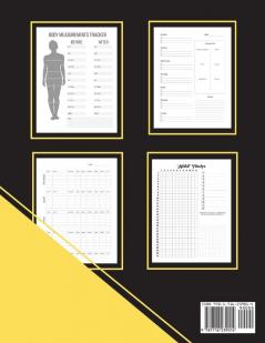 New habits New Me - A Daily Food and Exercise Journal: Fitness Tracker to Cultivate a Better You (85 x 11) Large Size