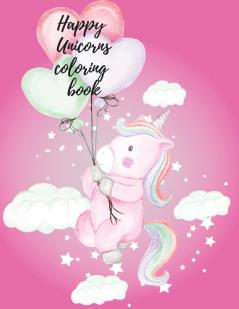 Happy Unicorns coloring book