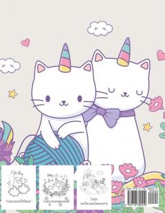 Caticorn Coloring Book For Girls: I Am Very Confident Awesome And Safe Unique Single-Sided Pages For The Ultimate Caticorn Fan To Color